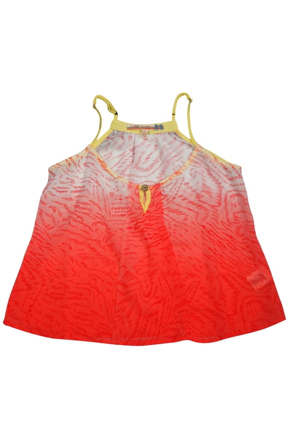 - Big Girls' Dip Dye Tank 32014-10/12 (coral dip dye)