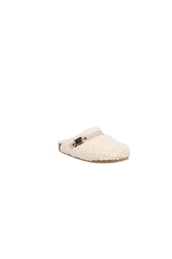 | Faux Shearling Clogs | Cream | Size 6.5