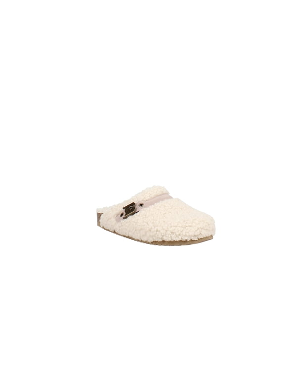 | Faux Shearling Clogs | Cream | Size 6.5