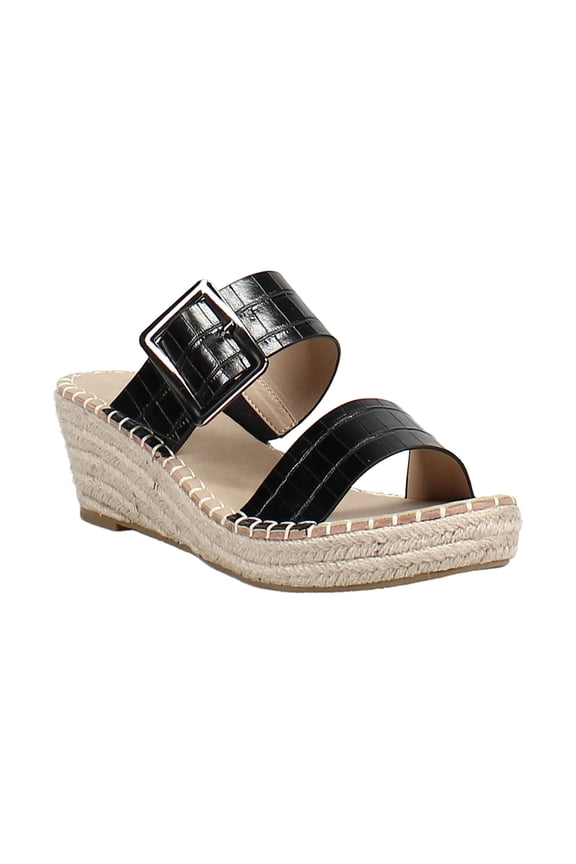 | Robin Wedge Sandals | Black | Size 7