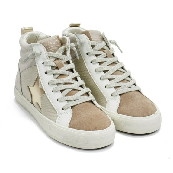 Vintage Havana Women's Axel High Top Sneakers, Blush \ Taupe Multi,11 M US