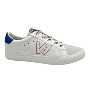 Vintage Havana Women's Vita Leather Casual Sneakers Size 6 White Grey Cobalt
