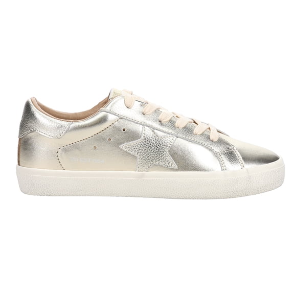 Vintage Havana Womens Fae Metallic Lace Up Athletic Sneakers Casual Shoes