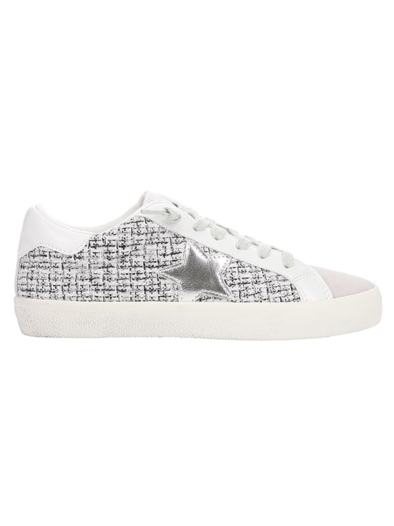 Womens Faith Metallic Slip On Athletic Sneakers Casual Shoe
