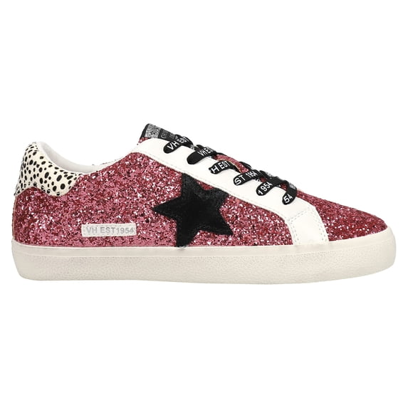 Vintage Havana Womens Flair Glitter Cow Print Slip On Athletic Sneakers Ca