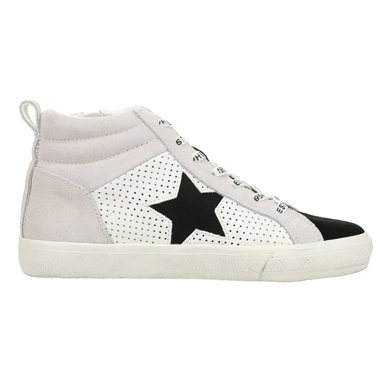 Vintage Havana Womens Lester Star Perforated High Sneakers Casual