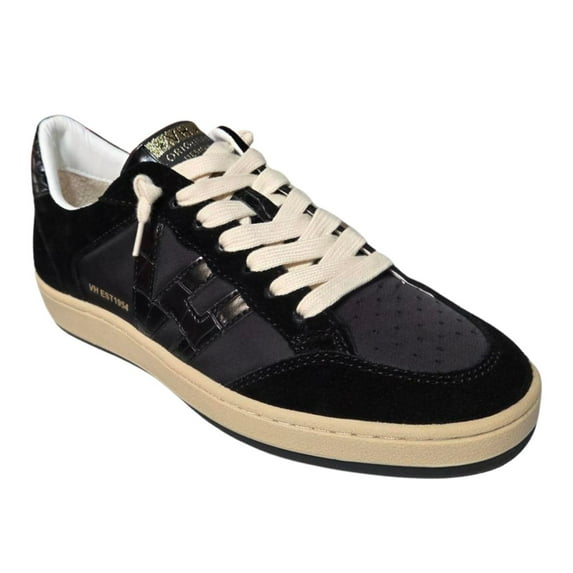 Vintage Havana Womens Next 12 Sneakers, Black/Black Croco (7.5)