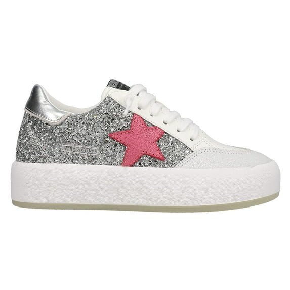 Vintage Havana Womens Ream Glitter Metallic Slip On Platform Athletic Snea