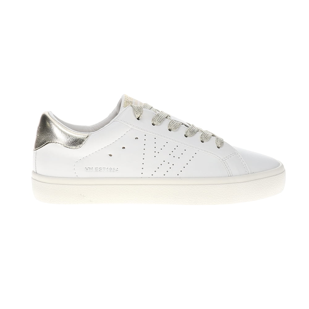 Washed Gold Genuine Leather and Suede Fashion Sneaker