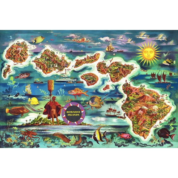 Vintage Hawaii 1000 Piece Jigsaw Puzzle (Other)