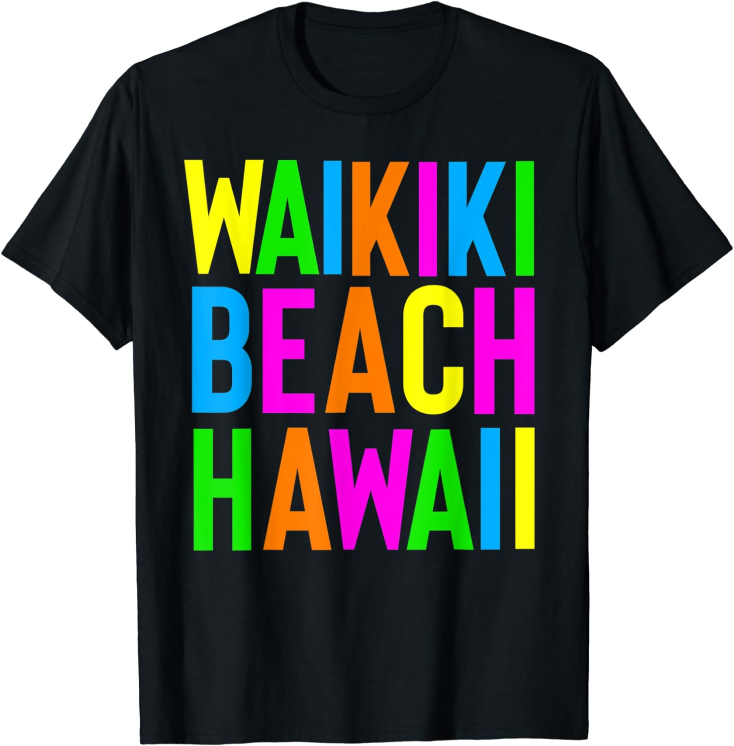 Vintage Hawaii Vacation Retro Waikiki Beach Honolulu HI TShirt