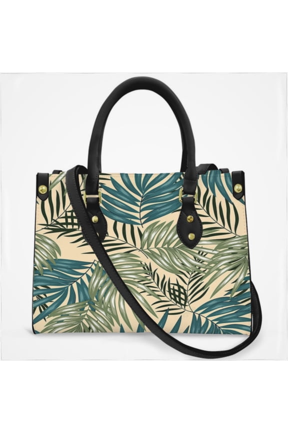 Vintage Hawaiian Aloha Graphic Cross Body Bags For Women Small Leather Female Handbags Fashion Top-Handle Totes