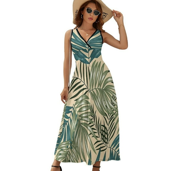 Vintage Hawaiian Aloha Graphic Dress Fashion Boho Beach Long Dresses Female Party Printed Maxi Dress