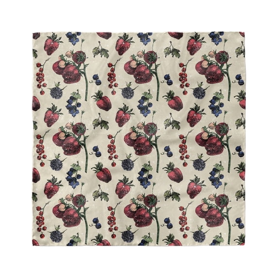 Vintage Head Scarf, Berry Fruit Artwork, Head Wrap, 3 Sizes, by Ambesonne
