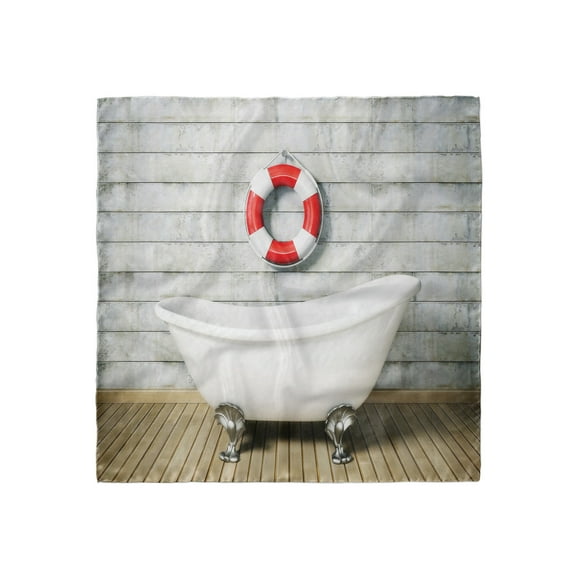 Vintage Head Scarf, Grunge Wall Sailor Bath, Head Wrap, 3 Sizes, by Ambesonne