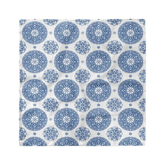 Vintage Head Scarf, Vintage French Blue, Head Wrap, 3 Sizes, by Ambesonne