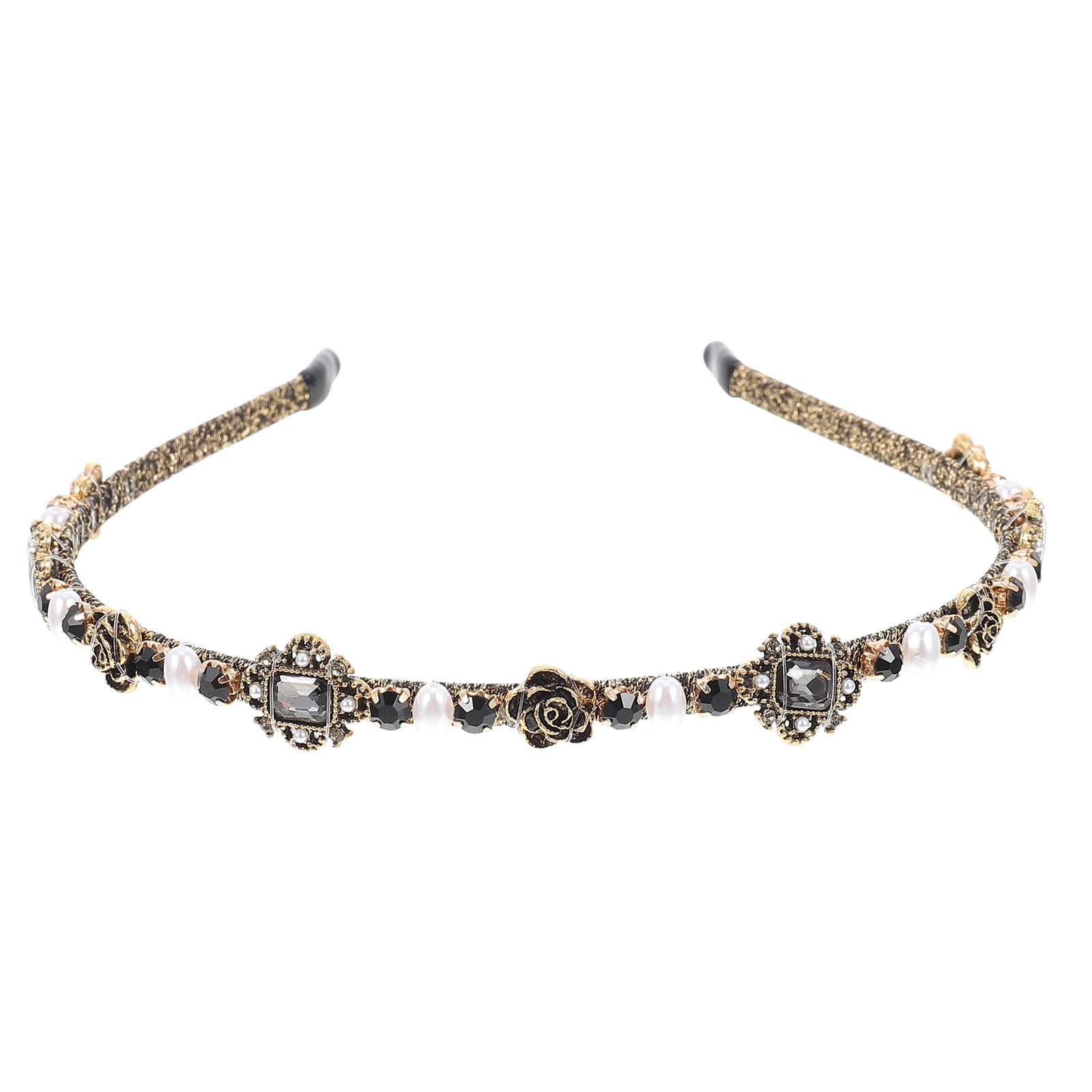 Vintage Headband Clipper Grippers French Light Luxury Woman Miss Metal