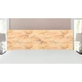 thumbnail image 1 of Vintage Headboard, Birds and Dragonflies with Modern Doodle Style Animal Inspired Design, Upholstered Decorative Metal Bed Headboard with Memory Foam, King Size, Pastel Brown Pale Orange, by Ambesonne, 1 of 4