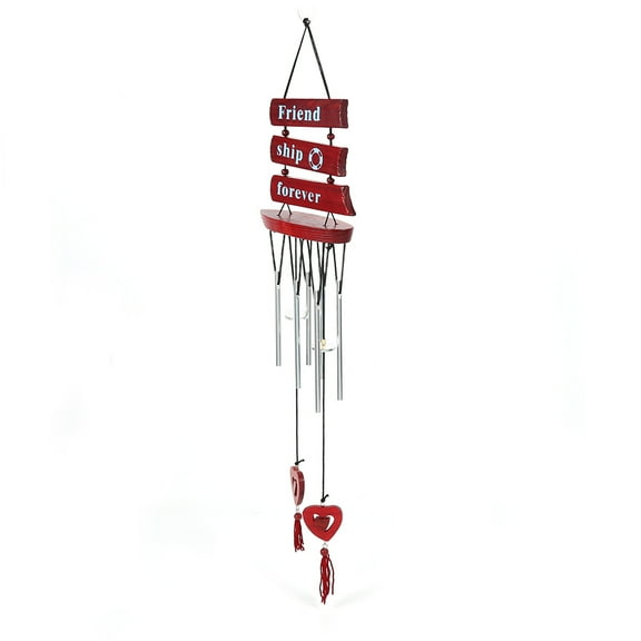 Laklulu Vintage Heart Decorative Windchime Church Bells Wind Chimes Door Window Hanging Decoration
