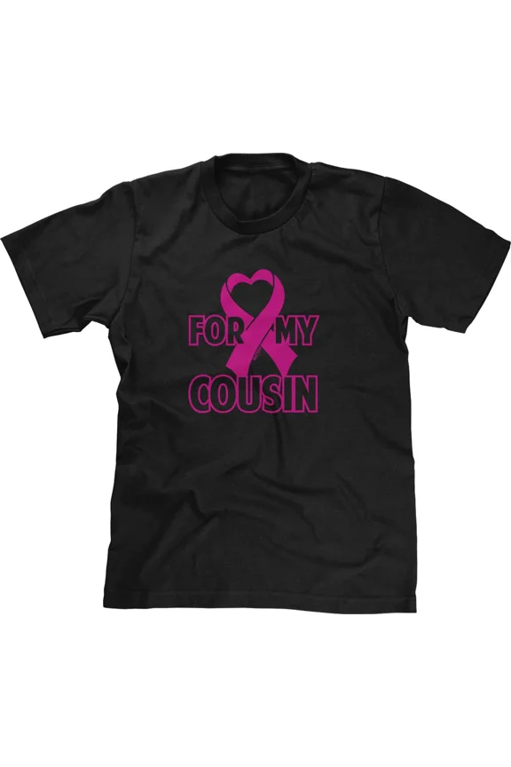 Vintage Heart Pink Ribbon For My Cousin Breast Cancer Awareness Month Supporter Mens Tee - Perfect Gifts For Everyone