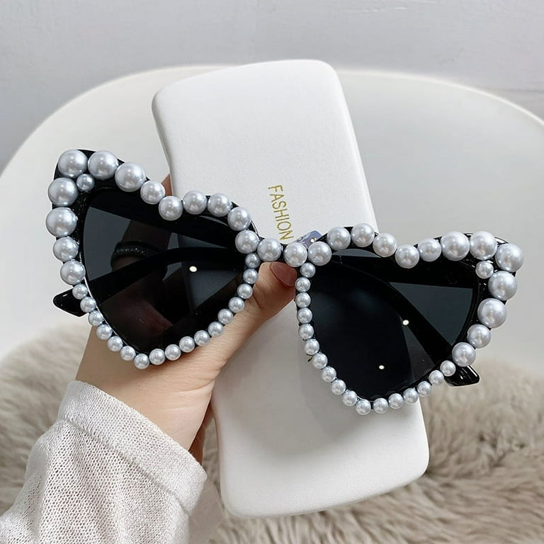 Designer pearl sunglasses 2025
