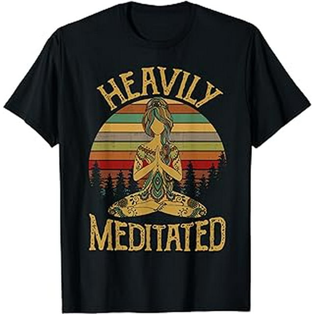 Vintage Heavily Meditated Yoga Meditation Spiritual Warrior T-Shirt ...