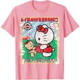 thumbnail image 1 of Vintage Hello Kitty Strawberry Picking Farm DTG Print Unisex T-Shirt,Light Pink Color,Size YL, 1 of 5