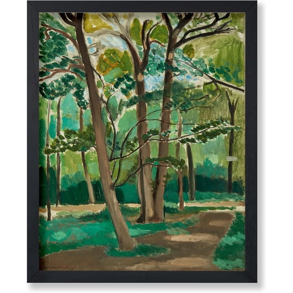 Vintage Henri Matisse Poster - Retro Impressionism Print - Gift for Artist, Housewarming - Forest, Tree and Path - Wall Decor for Home, Living Room Unframed Wall Art
