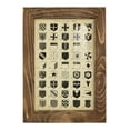 thumbnail image 1 of Vintage Heraldry II -Framed Print w/glass-Walnut, 1 of 8