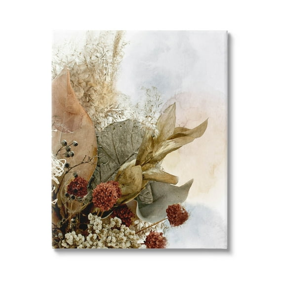 Vintage Herbal Arrangement Botanical & Floral Graphic Art Gallery Wrapped Canvas Print Wall Art