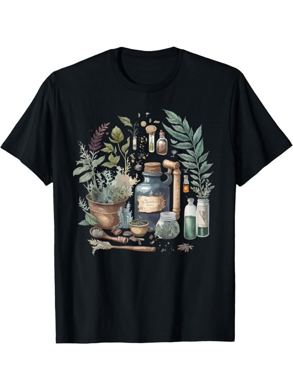 Vintage Herbalist Herbology Nature Lover T-Shirt Size S-5XL