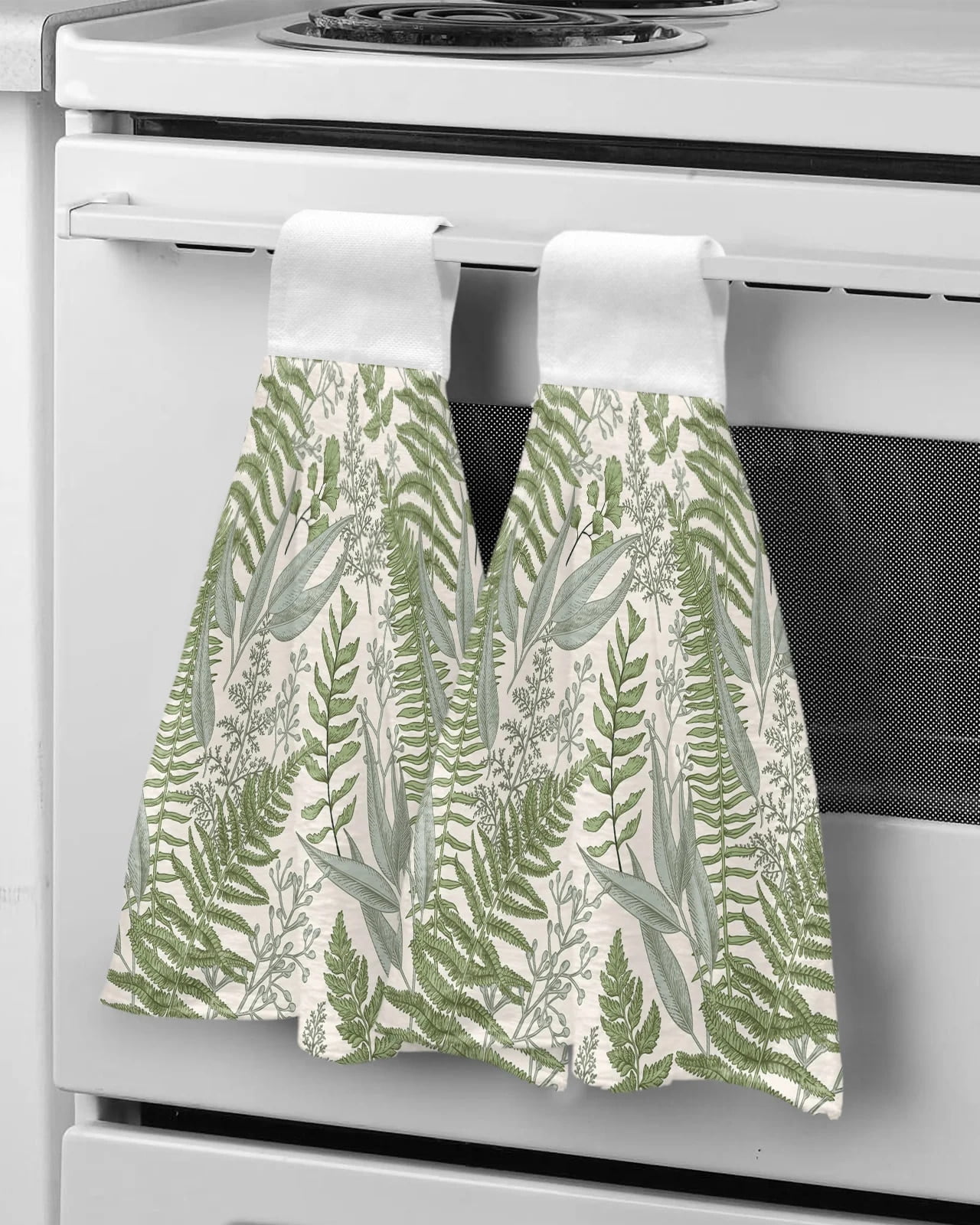 Vintage Herbs Hand Towels Microfiber Hanging Cloth Quick Dry Cleaning