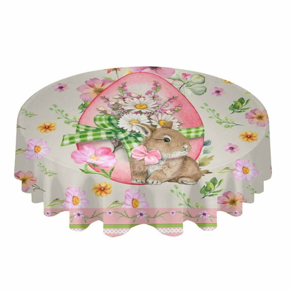 Vintage Herbs Round Tablecloth Waterproof Wedding Decor Table Cover Xmas Home Decorative Tablecloth