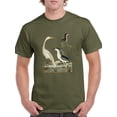 thumbnail image 1 of Vintage Heron Family T-Shirt Men -Alexander Wilson Designs, Male XX-Large, 1 of 4