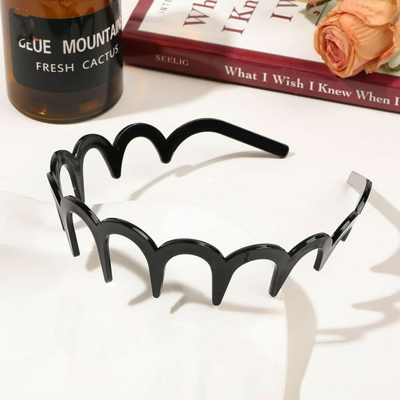 Vintage High Cranium Headbands for Women, U Shape Fashion Reversible Tooth Hair Comb Headband Non Slip, Reverse Korean Voluminous Headband with Teeth for Teen Girls Gifts