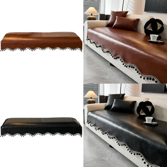 Vintage High-End Sofa Cushion, Thickened Winter Furniture Protector, Fixed Non-Slip Couch Cover Cloth, Luxurious Plush Seat Pad for Living Room, Durable Decorative Home Decor, By UKHCCC