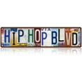 thumbnail image 1 of Vintage Hip Hop Blvd Metal Tin Signs Street Signs Wall Decor 16 x 4 Inches, 1 of 5