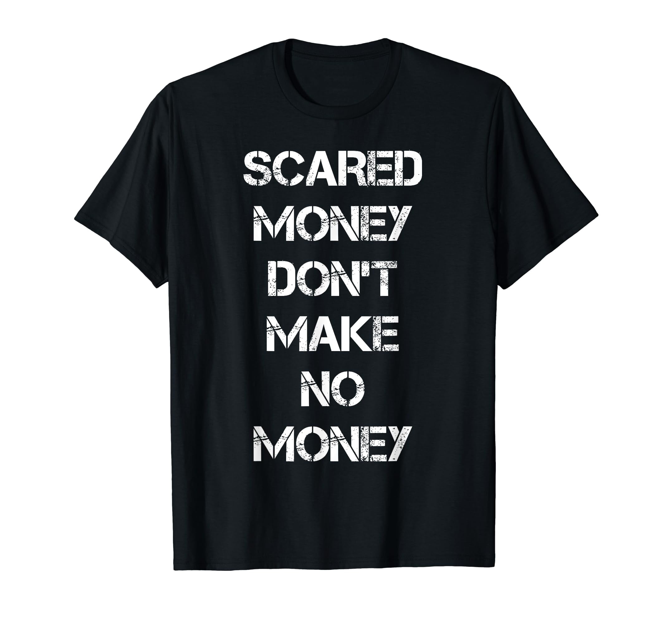 Vintage Hip Hop Rap Black T-Shirt Scared Money Don't Make No Money ...