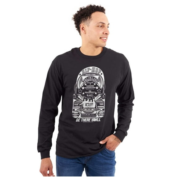 Vintage Hip Hop Superstar Blast Flyer Long Sleeve TShirt Men Women Brisco Brands X