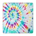 thumbnail image 1 of Vintage Hippie Tie Dye Tablecloth Featuring Rainbow Psychedelic Swirl, Watercolor Abstract Patterns, Boho Retro Multicolor Tie Dye Design, 1 of 3