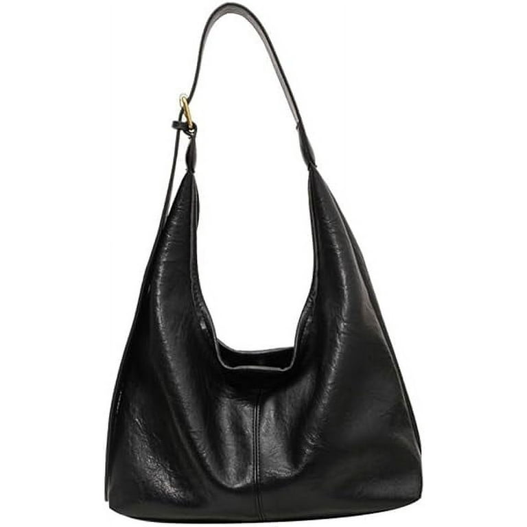 Vintage Hobo Bags for Women Vegan Leather Purses and Handbag Casual Soft Hobo Shoulder Bag for Work Shopping Walmart