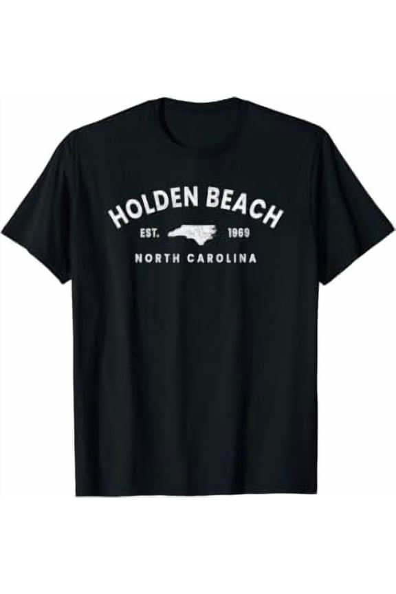 Vintage Holden Beach North Carolina Souvenir Retro Preppy T-Shirt
