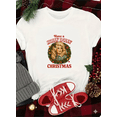thumbnail image 1 of Vintage Holly Dolly Country Christmas Retro Art Unisex T-Shirt up to size 5XL, 1 of 2