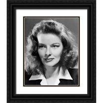 Vintage Hollywood Archive 12x14 Black Ornate Wood Framed with Double Matting Museum Art Print Titled - Katharine Hepburn, 1941