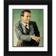 Vintage Hollywood Archive 12x14 Black Ornate Wood Framed with Double Matting Museum Art Print Titled - Montgomery Clift, 1950