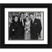 Vintage Hollywood Archive 14x12 Black Ornate Wood Framed with Double Matting Museum Art Print Titled - Reagen Wedding, 1952