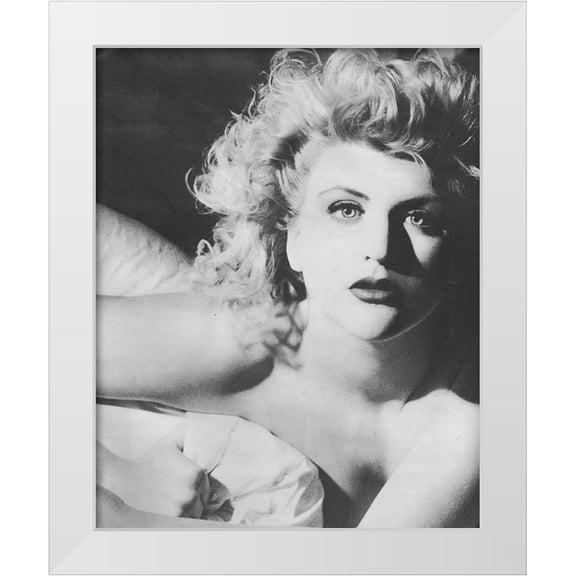 Vintage Hollywood Archive 20x24 White Modern Wood Framed Museum Art Print Titled - Courtney Love, 1986