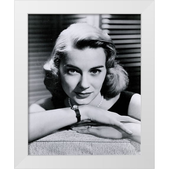 Vintage Hollywood Archive 20x24 White Modern Wood Framed Museum Art Print Titled - Hope Lange, 1958