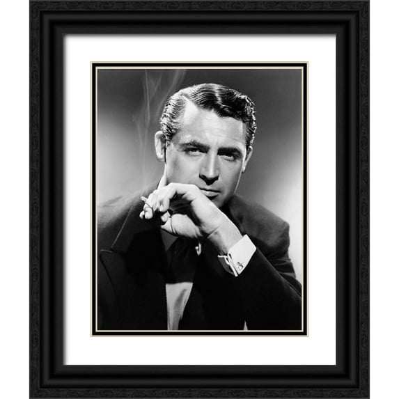 Hollywood Photo Archive 26x32 Black Ornate Wood Framed with Double Matting Museum Art Print Titled - Cary Grant