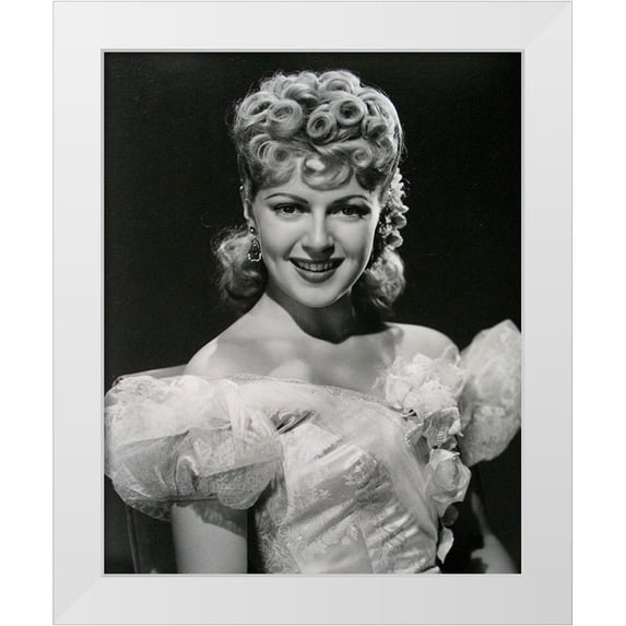 Vintage Hollywood Archive 26x32 White Modern Wood Framed Museum Art Print Titled - Lana Turner